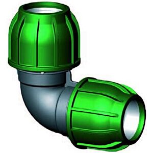 Klemkoppeling knie 90° 50x50mm