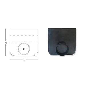 SAB eindschot + uitloop 75mm t.b.v. 100x100mm