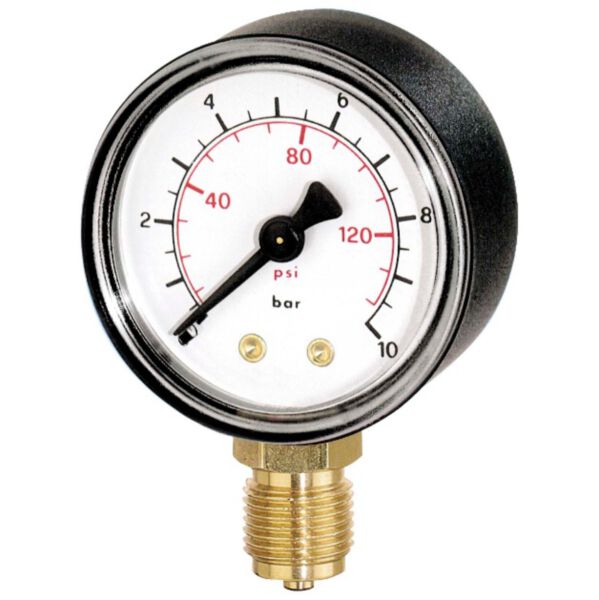 fantoom kalf formule Manometer 50mm-0-6 bar-kunststof - onderaansl. kopen? - Raintechshop.nl  ✓Snelle levering uit eigen voorraad ✓Scherpe Prijzen ✓Beregeningsspecialist